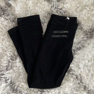 Kut from the Kloth Black corduroy straight leg pants. Perfect condition. Size 4